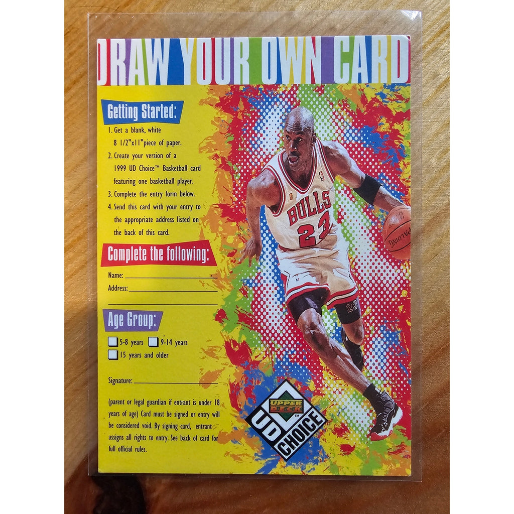Michael Jordan 1997-1998 Upper Deck UD Choice - Draw Your Own Card - Bulls - NBA