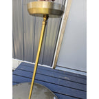 Vintage Large (36" Diameter) Gold Hanging Pendant "UFO" Light Fixture