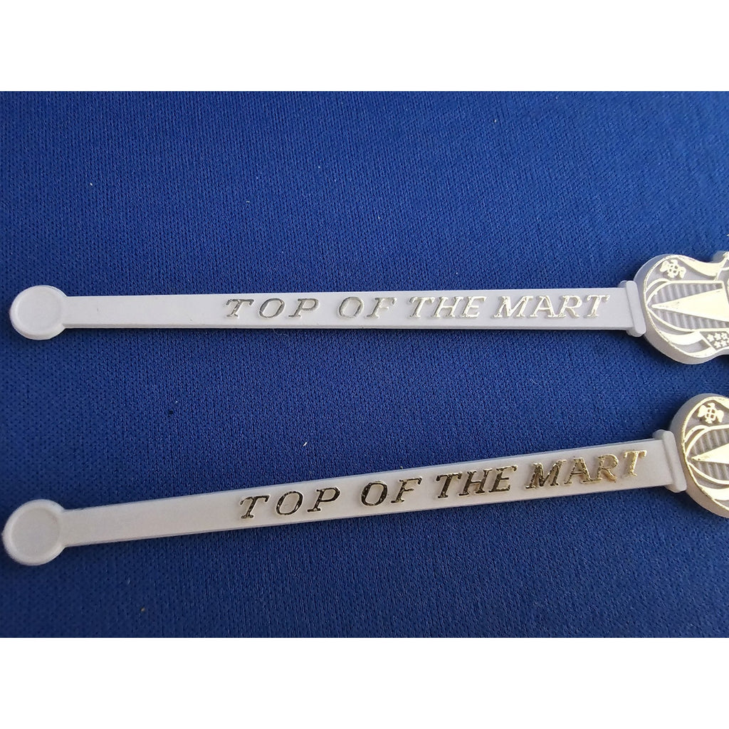 Pair of Vintage Top of the Mart New Orleans LA Drink Swizzle/Stir Stick Stirrer