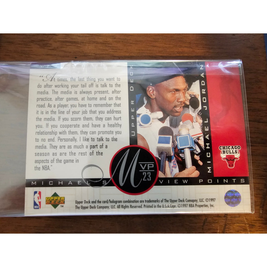 Michael Jordan 1997 Upper Deck #VP9 - View Points - NBA - Jumbo