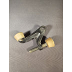 Vintage Cast Iron Antique Bronze Hinge Pin Door Stopper - Ivory Rubber Pads