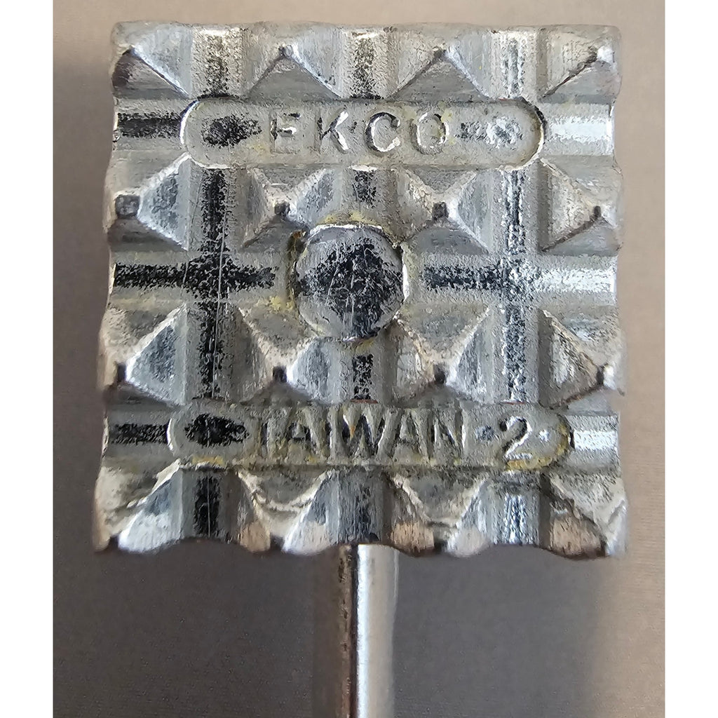 Vintage Ekco 2 - Aluminum 8" Meat Tenderizer - Fine/Coarse Pounder - Taiwan