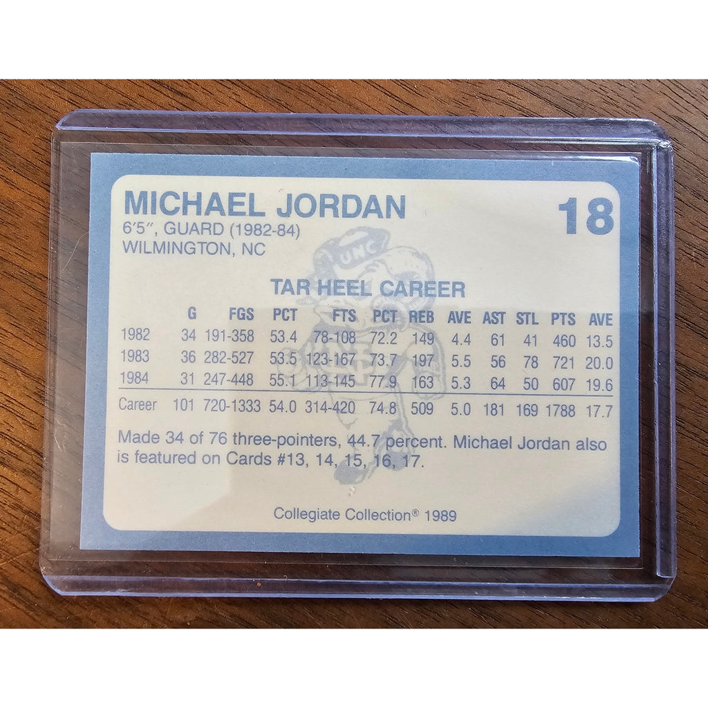 Michael Jordan 1989 Collegiate Collection #18 - Carolina's Finest 1st Edition