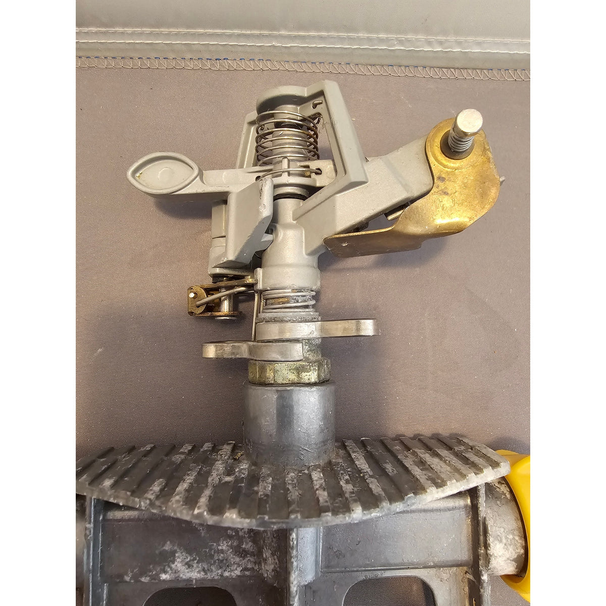 Brass/Metal Impact Sprinkler - Impulse Rotor Lawn Irrigate Ground, 7419 Stake