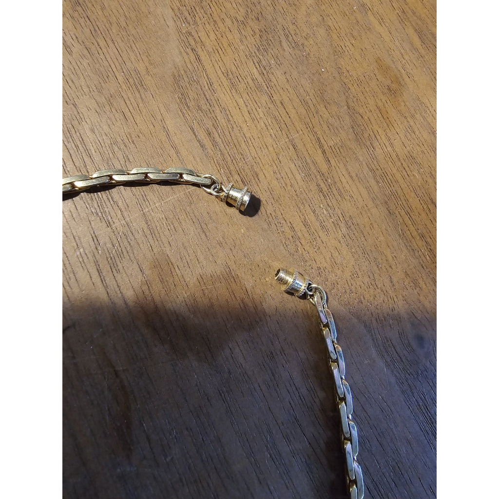 Vintage/1990's Unisex 18 Inch Gold Tone Rope Chain Necklace w/Barrel Closure