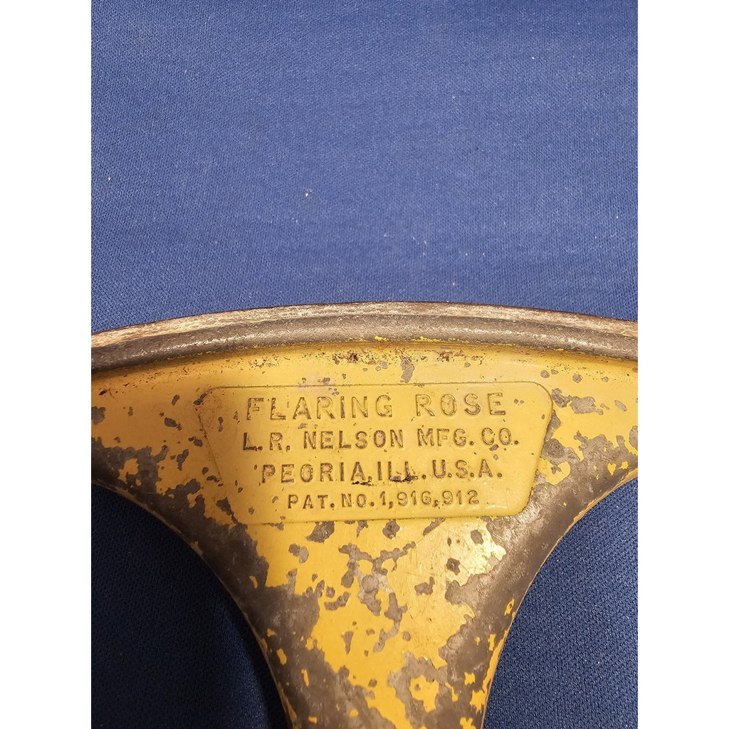 Vintage L.R. Nelson Mfg. Co. Flaring Rose Yellow Sprinkler Nozzle - USA