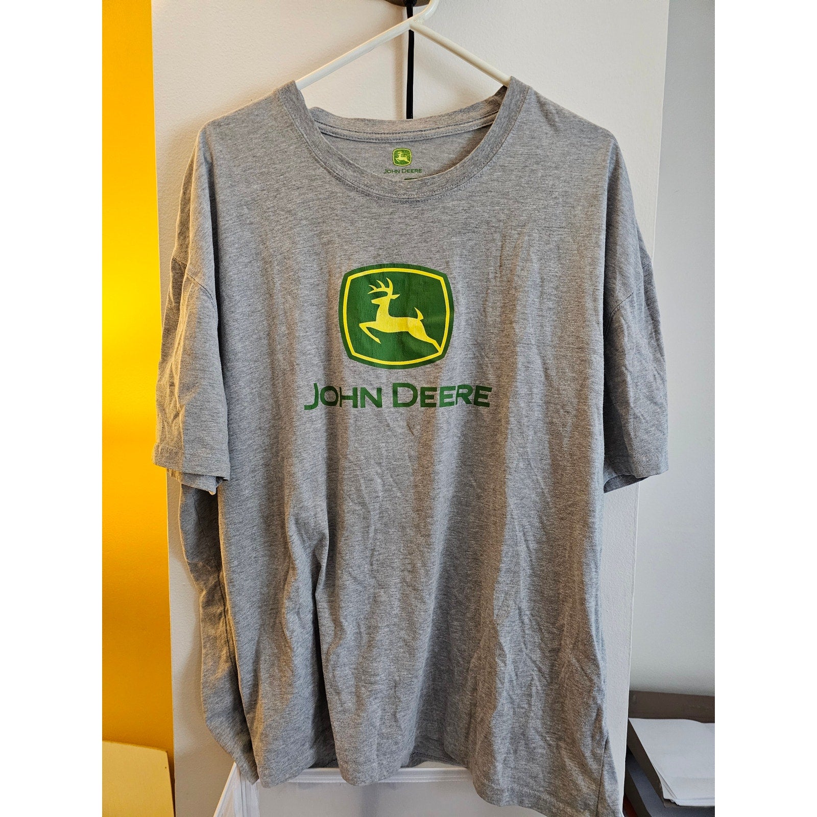John Deere - Men's Grey/Gray T-Shirt - XXL