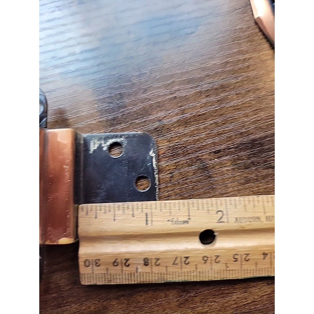 Pair of (2) Vintage/Mid-Century Cabinet Door Hinges - Copper Finish - Salvage