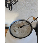 Vintage Flush Mount Ceiling Light Shade - 8" Diameter Frosted Glass Globe