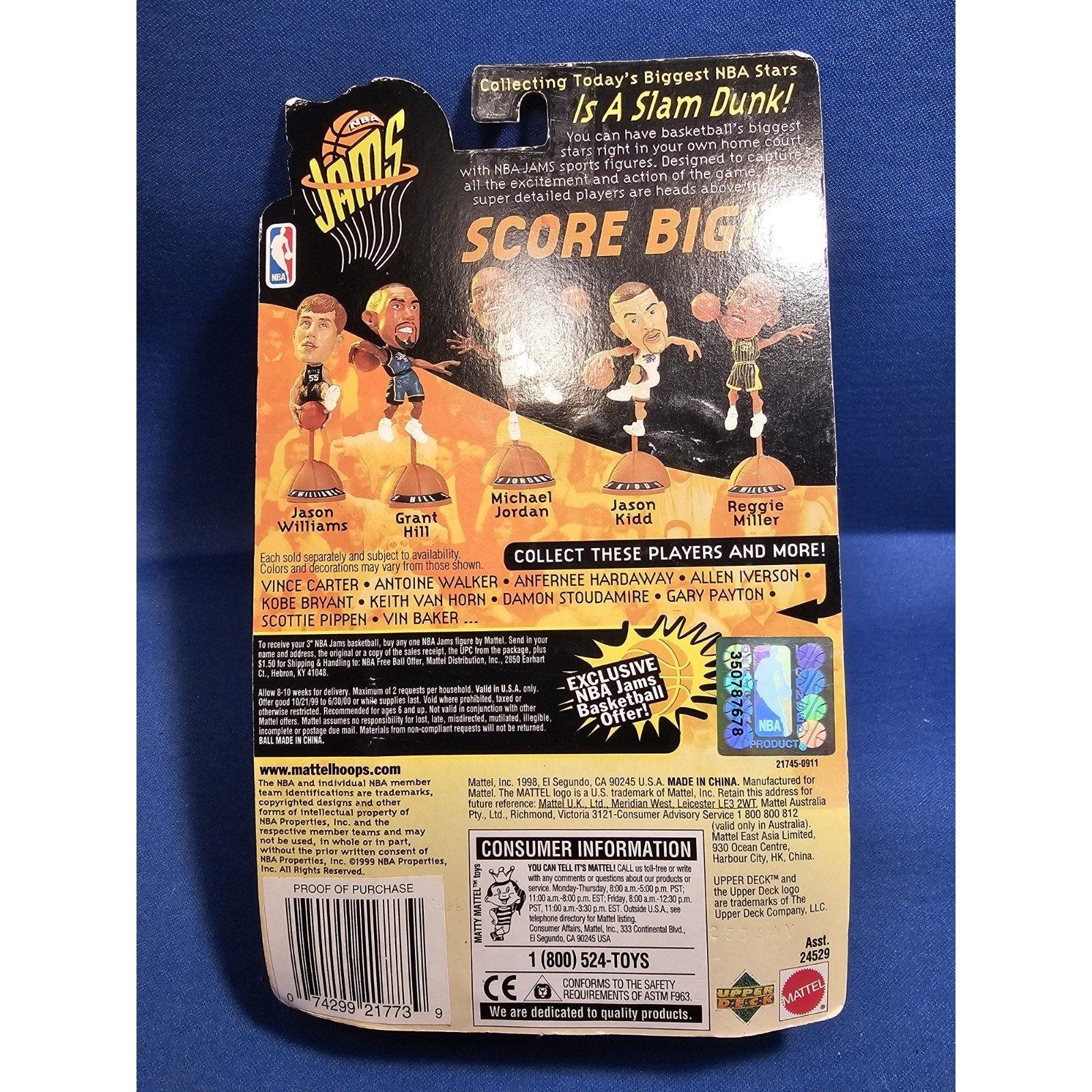 NIB 1999/2000 NBA Jams Court Collection 24529 - Kevin Garnett - Minnesota Timberwolves