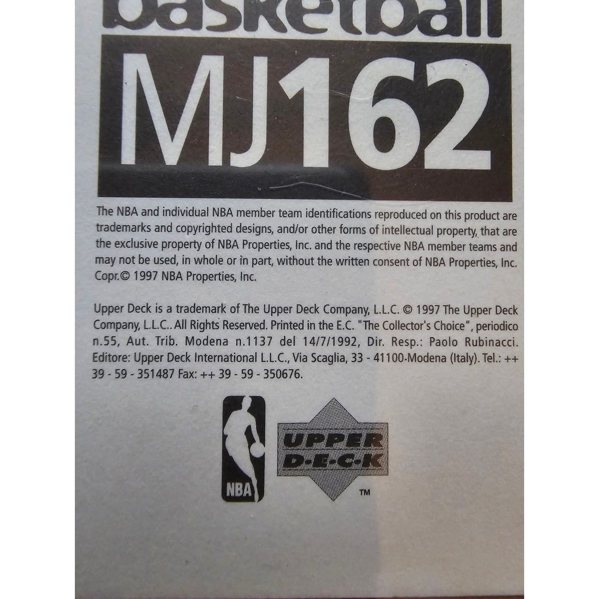 Michael Jordan 1997-1998 Upper Deck Catch 23 Sticker #MJ162 - Bulls - NBA