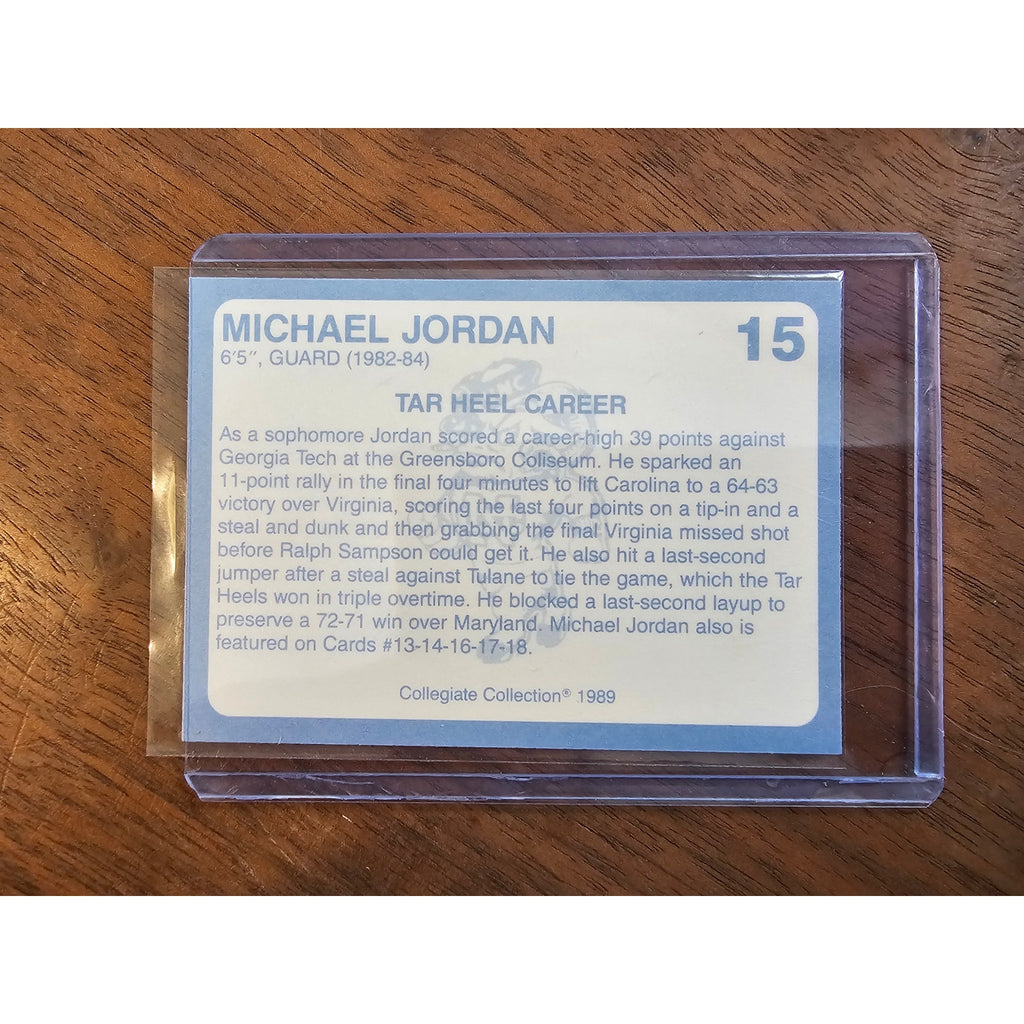 Michael Jordan 1989 Collegiate Collection #15 - Carolina's Finest 1st Edition