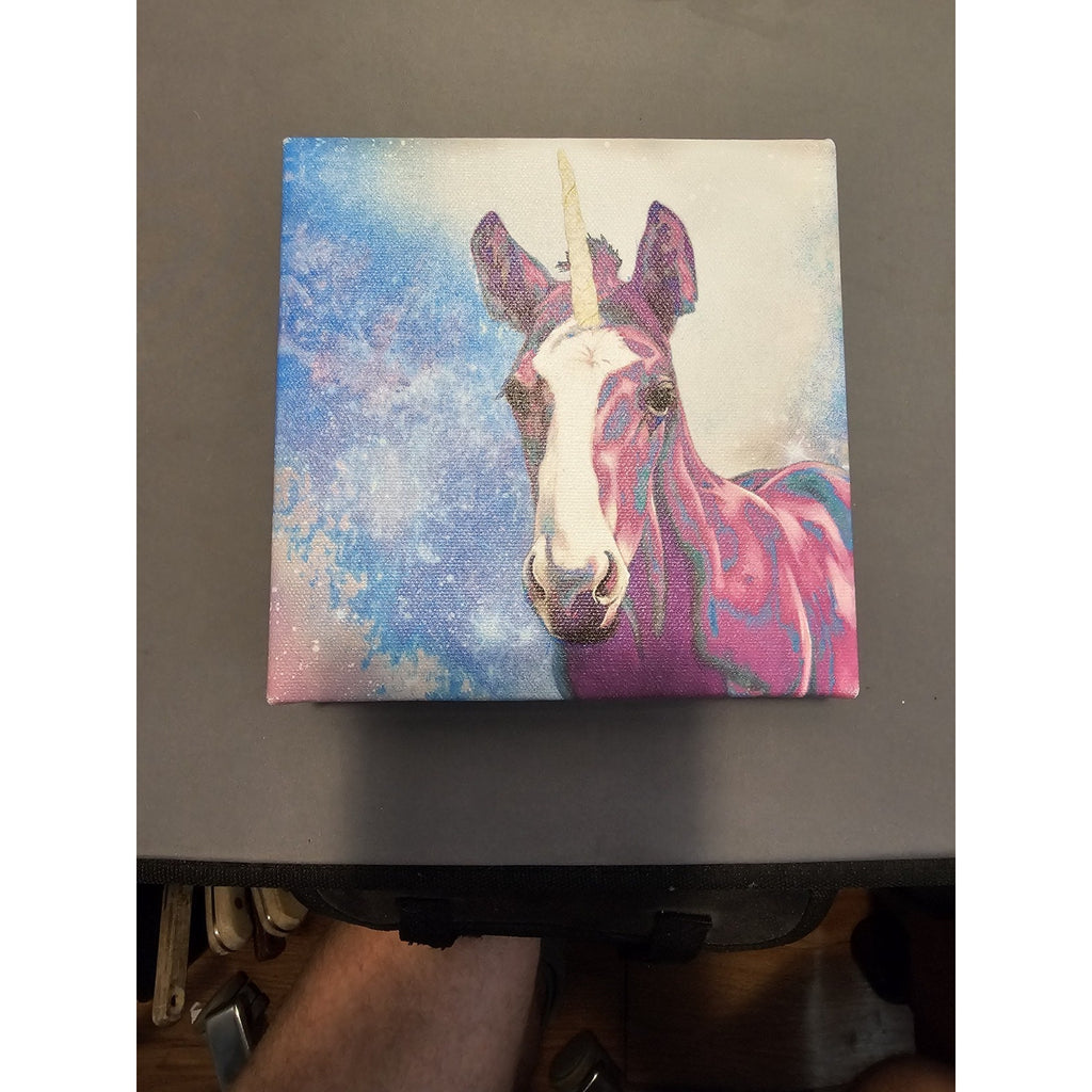 Mini Moo Canvas "Roxie" Print by Valerie Miller from Steel Cow 6"x6"