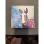 Mini Moo Canvas "Roxie" Print by Valerie Miller from Steel Cow 6"x6"