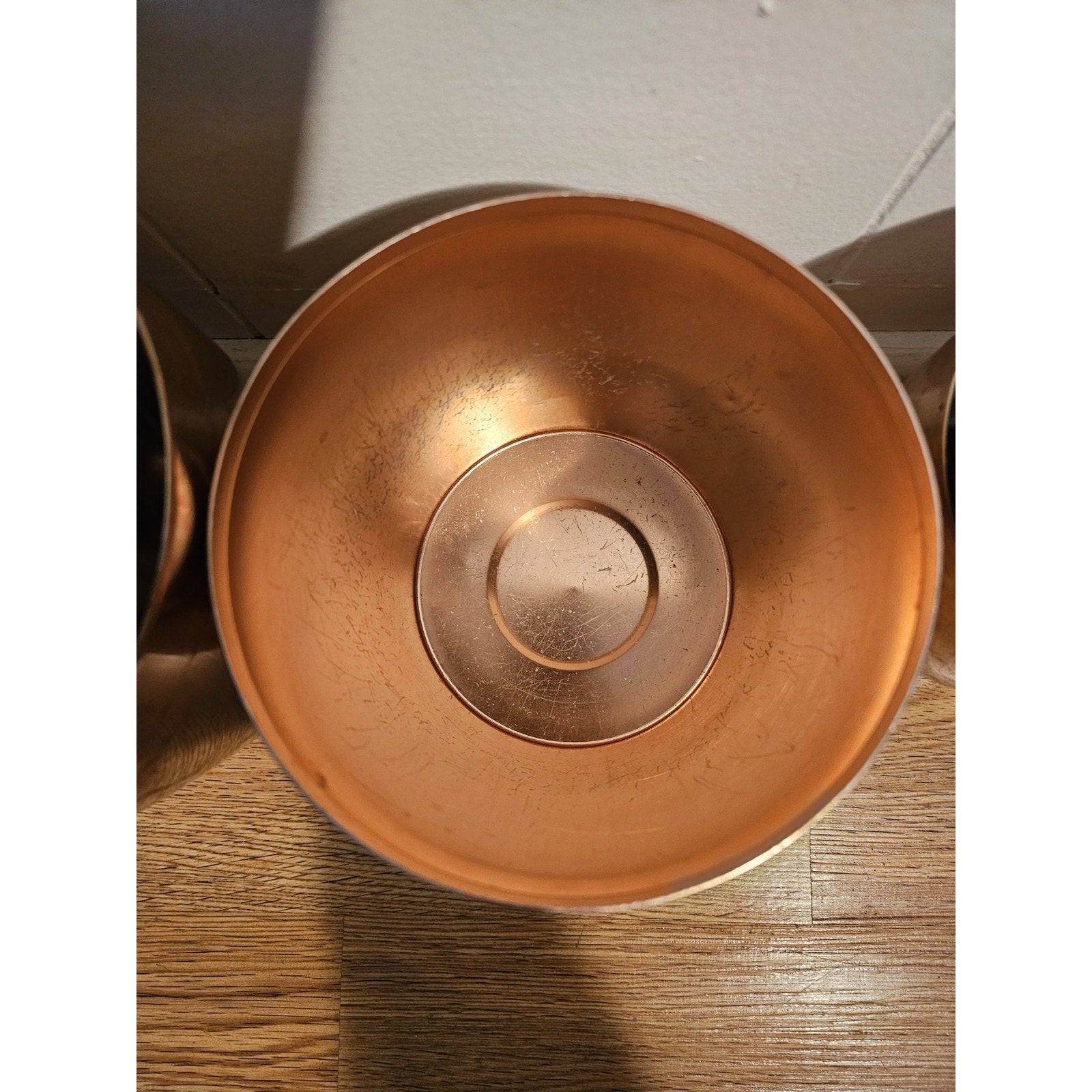 Vintage West Bend Copper Canister Set Of 4 - Aluminum Flour, Sugar, Coffee, Tea