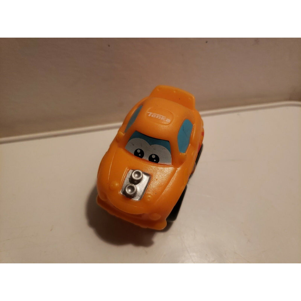 2009 Tonka Lil Chuck & Friends Plastic Toy Orange Car - Hasbro 02911 C-082A