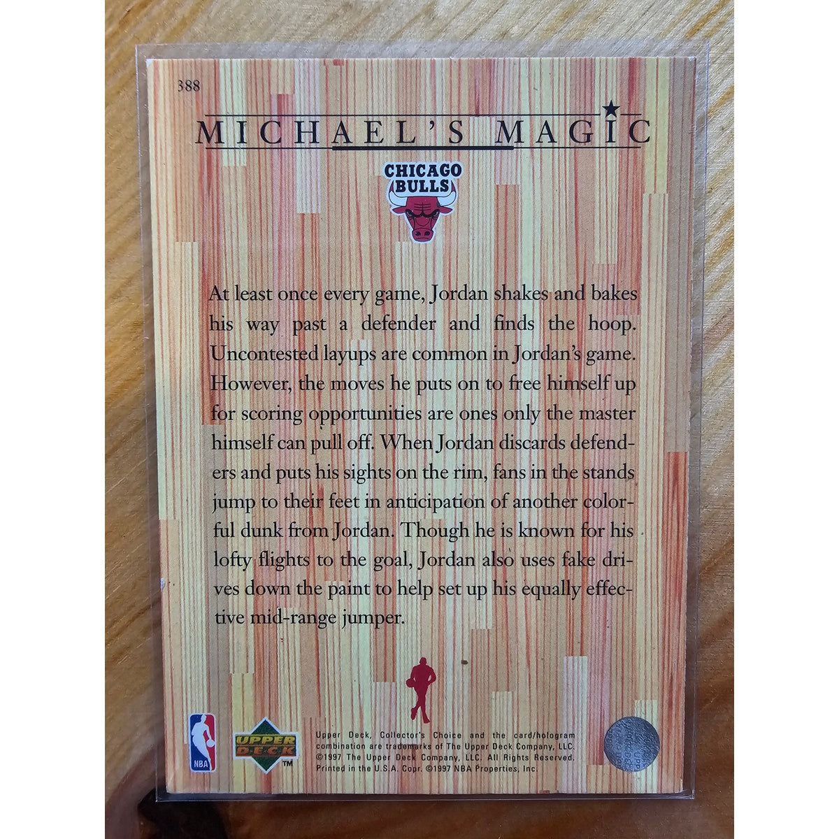 Michael Jordan 1997-1998 Upper Deck #388 - Michael's Magic - Chicago Bulls - NBA