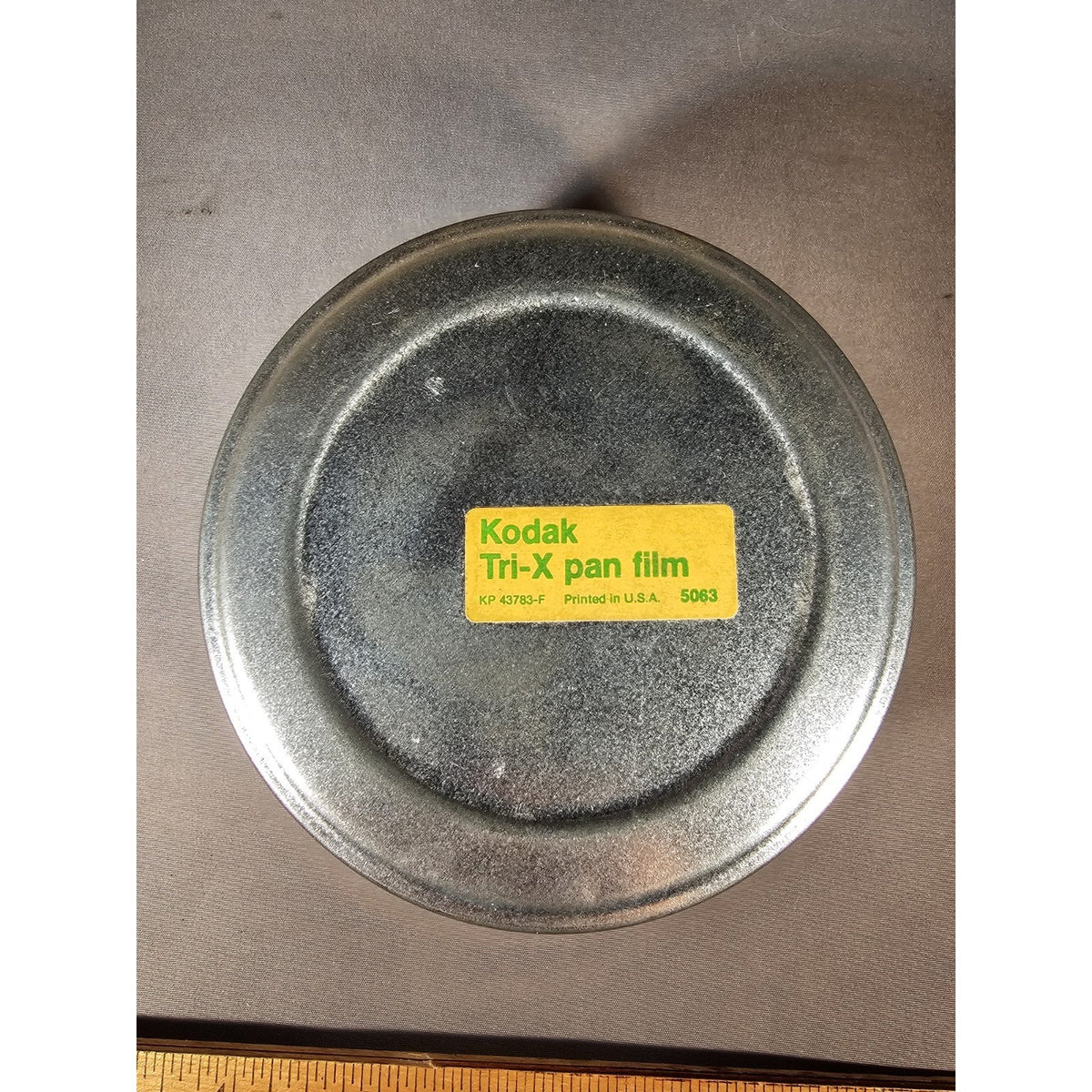 Vintage Eastman Kodak Company 35mm Film Canister/Tin - TRI-X Pan - 4" Diameter