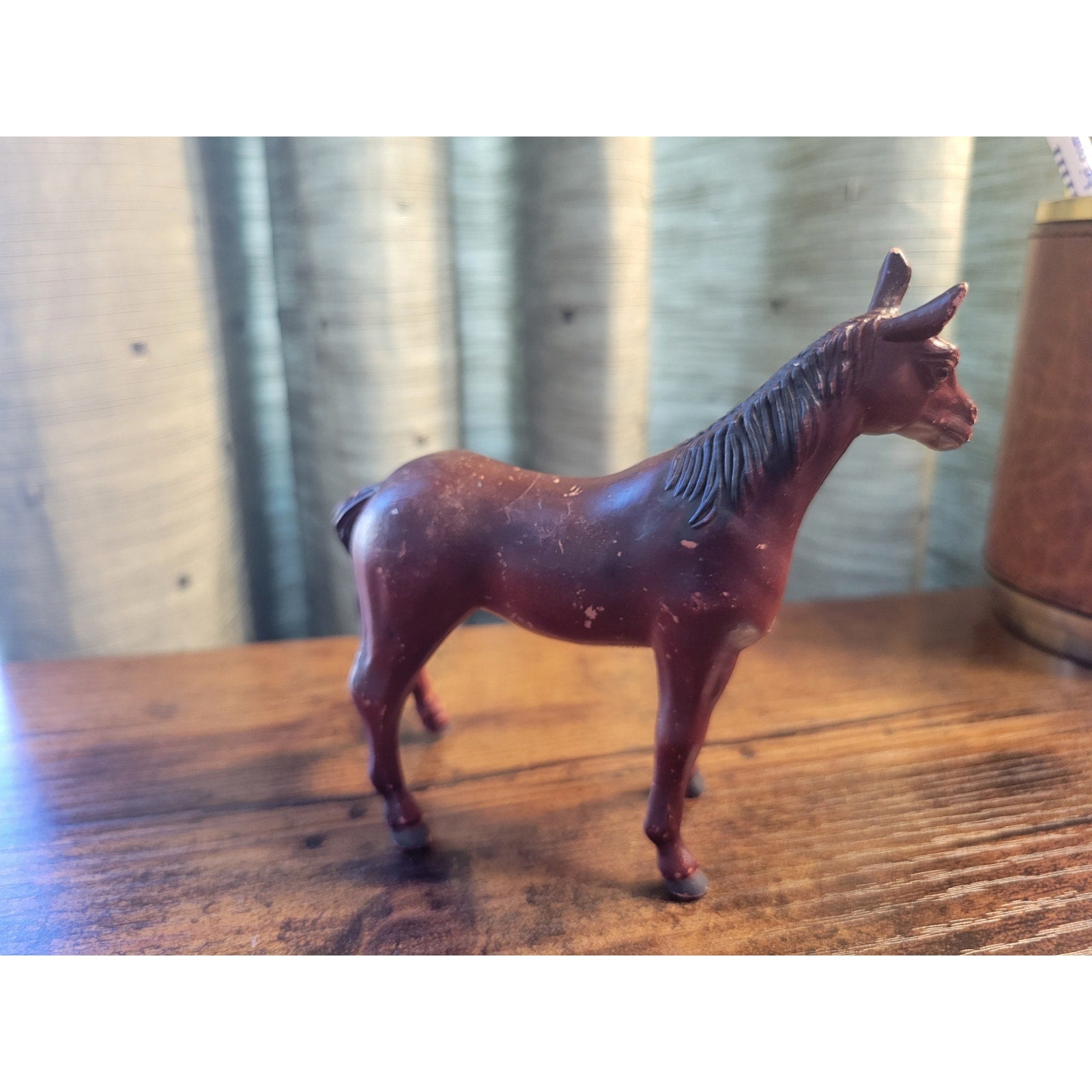 1994 TM Brown Toy Horse - Animal Figure - Farm Toy - China