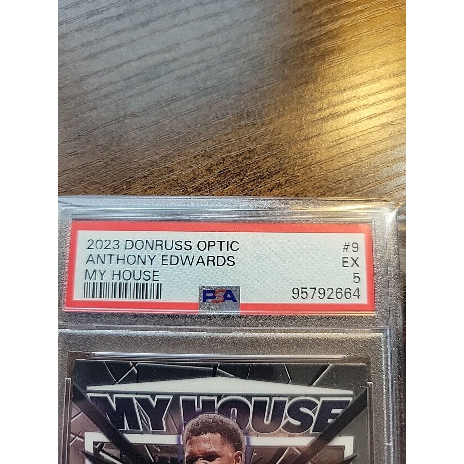 Anthony Edwards 2023-24 Panini Donruss Optic #9 - My House - PSA 5