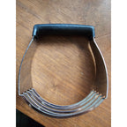 Vintage Ekco Hand Pastry/Dough Chromium Plt Blender w/Black Plastic Handle - USA