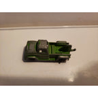 Vintage (Tootsie Toy?) Green Tow Truck Wrecker - Metal Diecast Miniature Vehicle