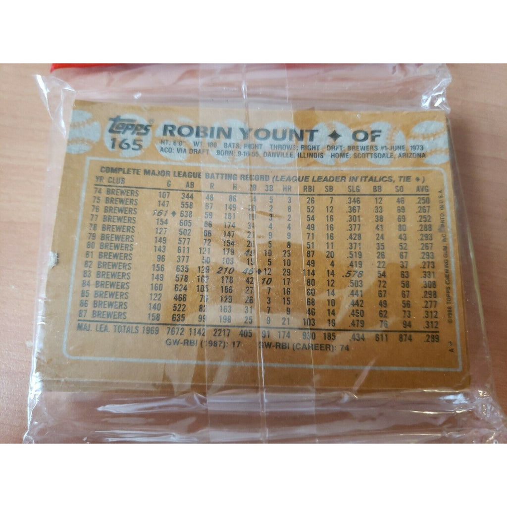 1988 Topps Baseball 43 Card Factory Sealed Rack Pack - Insert #16 Ozzie Smith