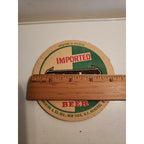 Vintage Imported Heineken Holland Beer Coaster - Printed in Belgium - Green
