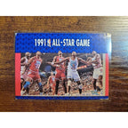 1991-1992 Fleer #237 NBA All Star Game - Michael Jordan, Magic Johnson, Robinson
