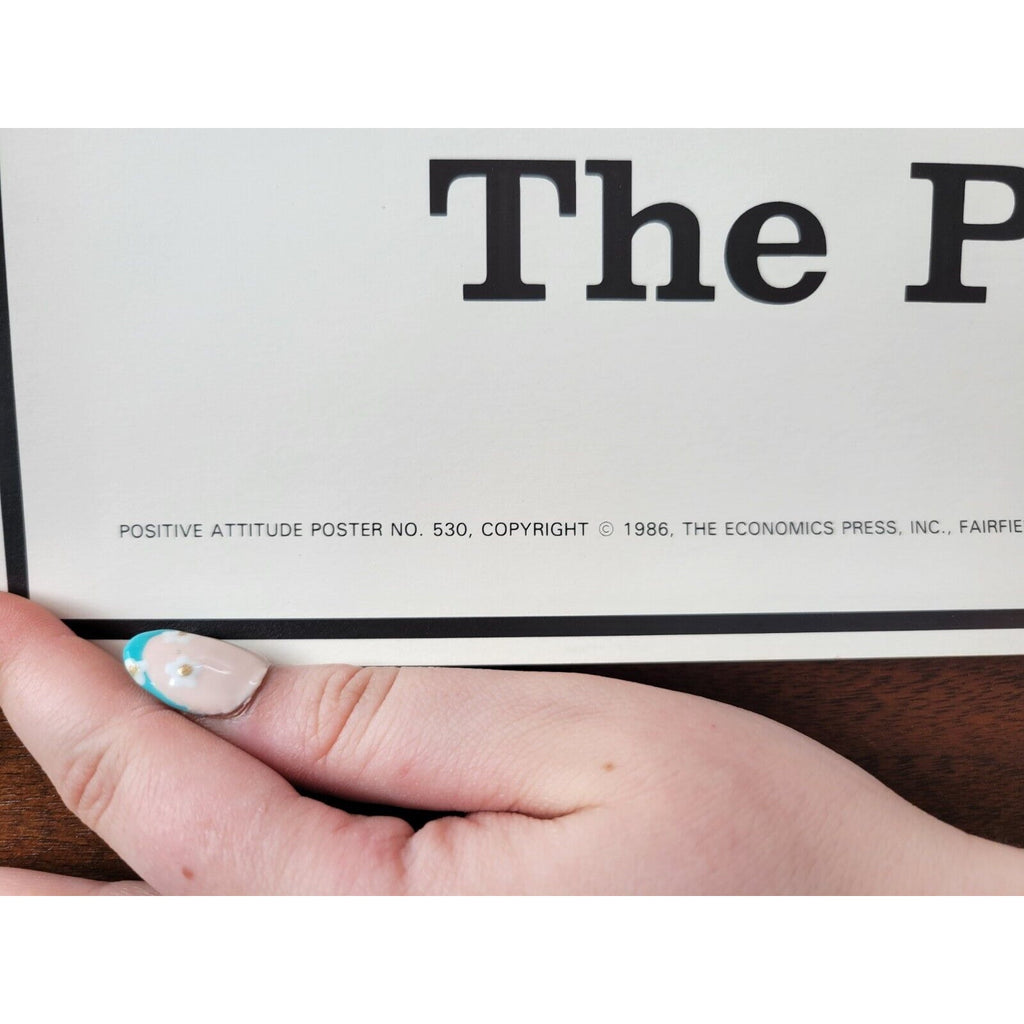 1986 Positive Attitude Poster #530 - Economics Press - Ted Key -How About Litter