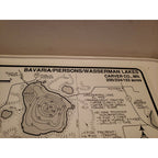 Vintage Lakemaps Waterproof Plastic Card - Bavaria/Piersons/Wasserman Carver MN