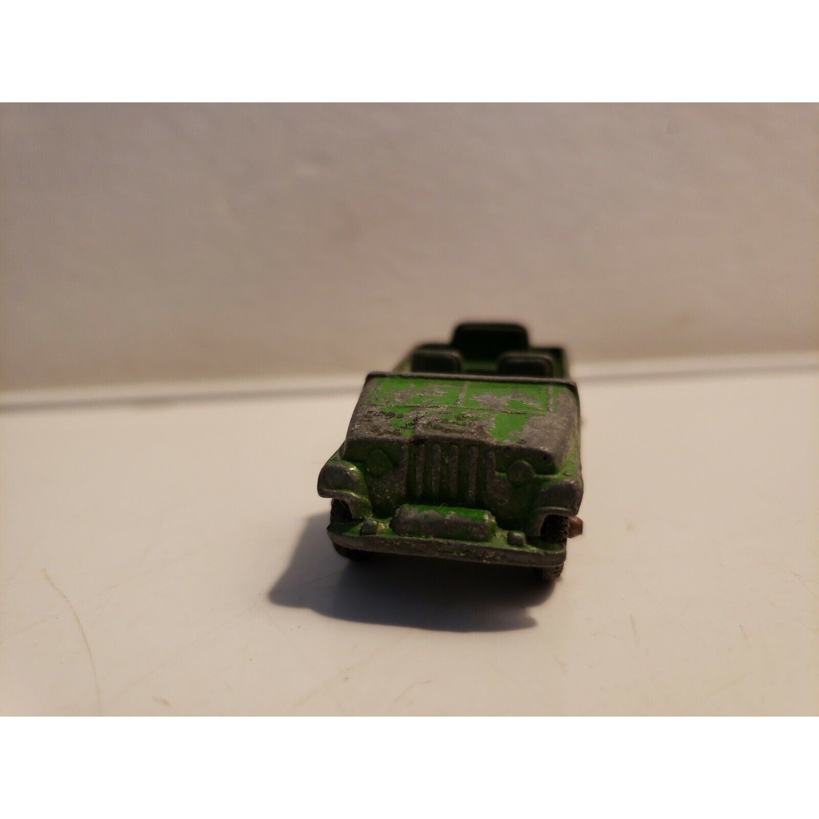 Vintage (Tootsie Toy?) Green Jeep - Metal Diecast Miniature Toy Car