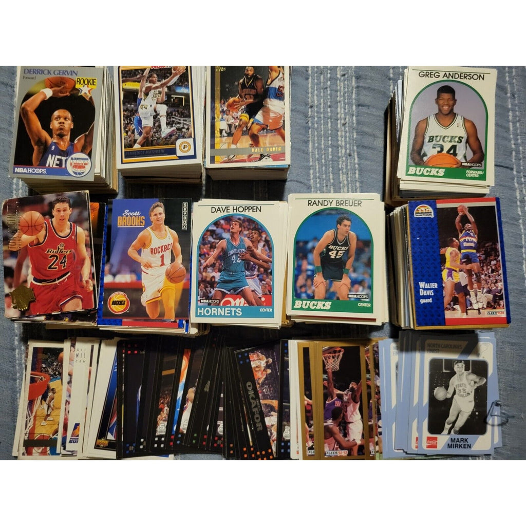 Lot of approx 1,000+ NBA Basketball Cards - Topps, Upper Deck, NBA Hoops, Panini