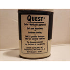 Vintage Quest Deodorant Powder Metal Container Tin 1 oz - Clark-Cleveland, Inc.