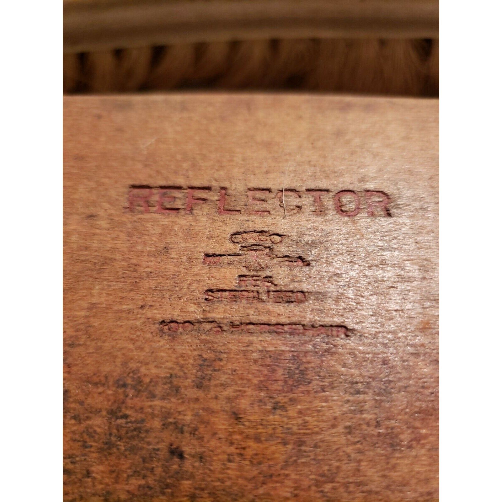 2 Vintage Shoe Shinning Brush 8.25" (100% Horse Hair) - REFLECTOR USA