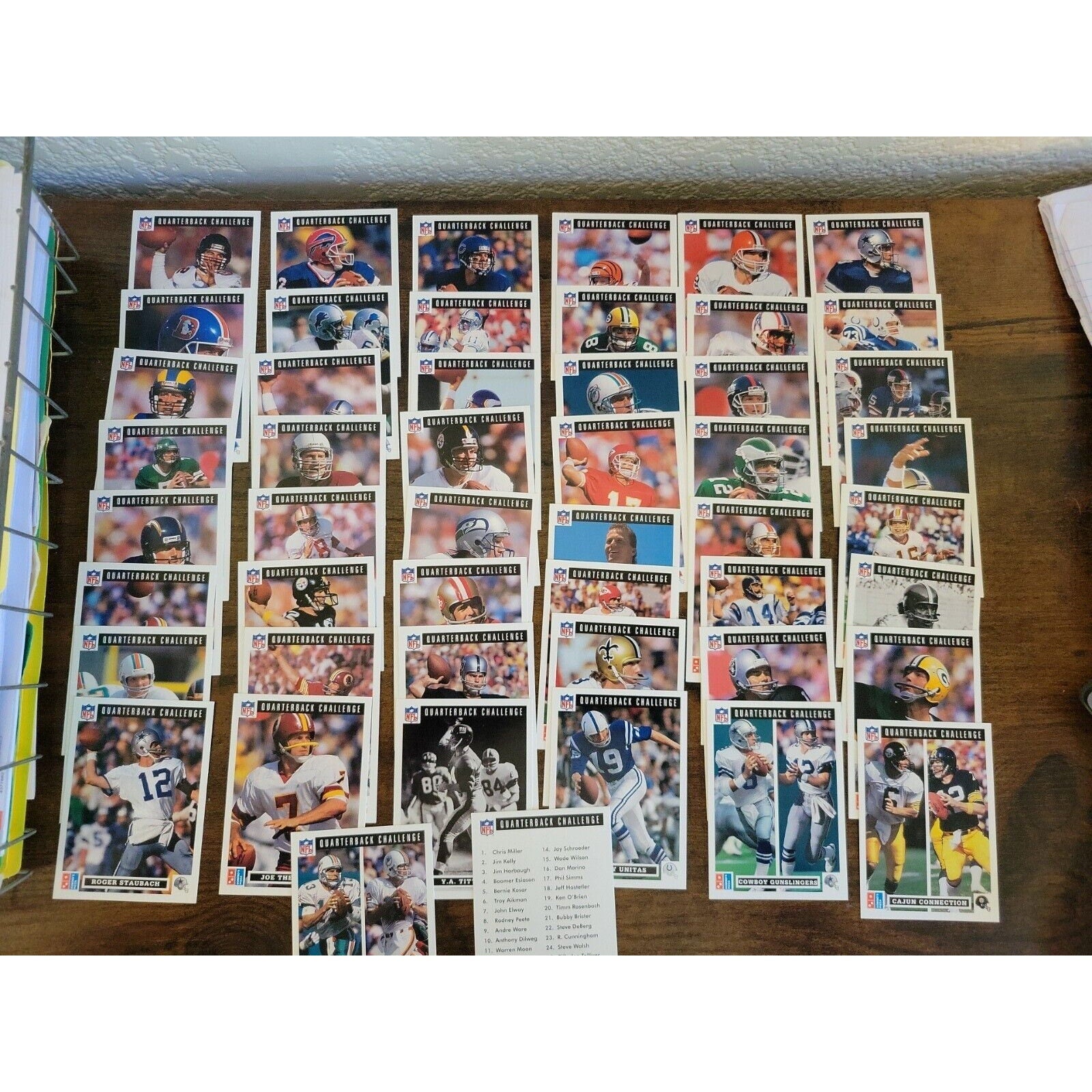 1991 Upper Deck Domino's Quarterback Challenge - Complete Set - 1-50- Fresh Pull