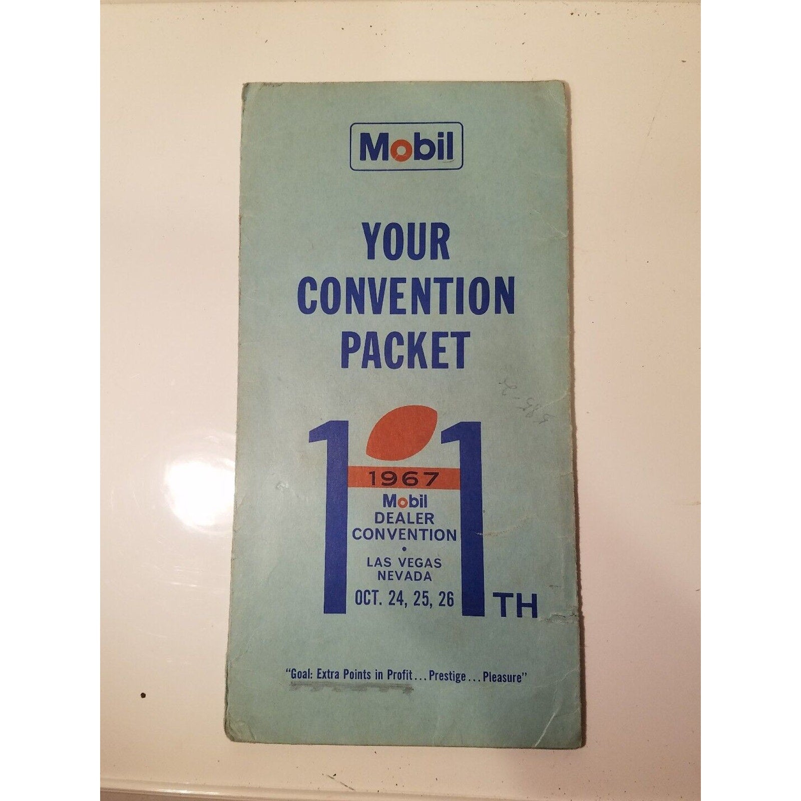 Vintage 1967 Mobil Dealer Convention Packet Las Vegas
