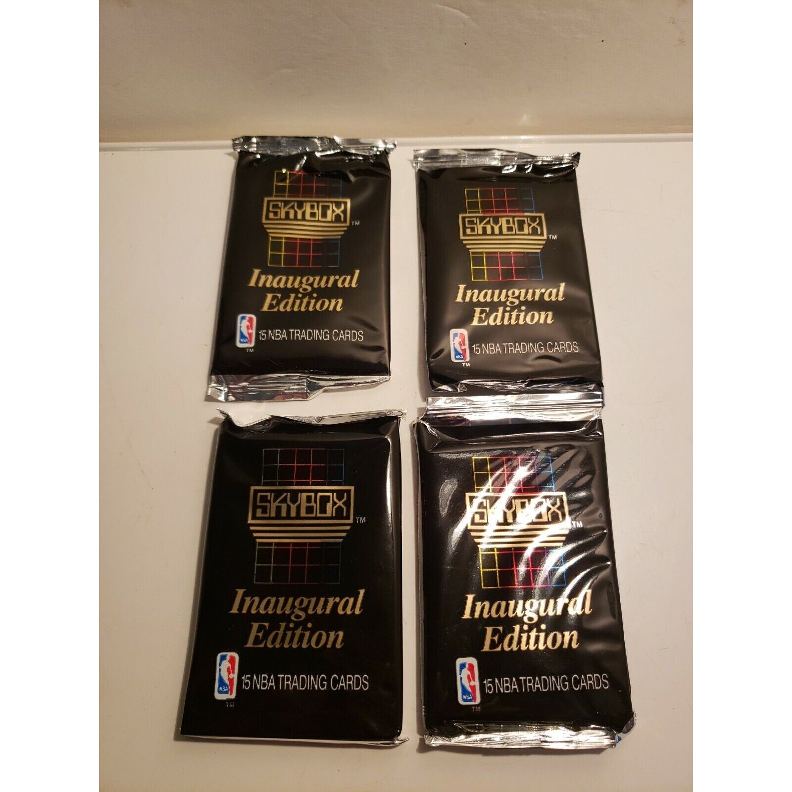 4 -1990-91 Skybox Series 1 Factory Sealed Wax Packs Possible Mint Michael Jordan