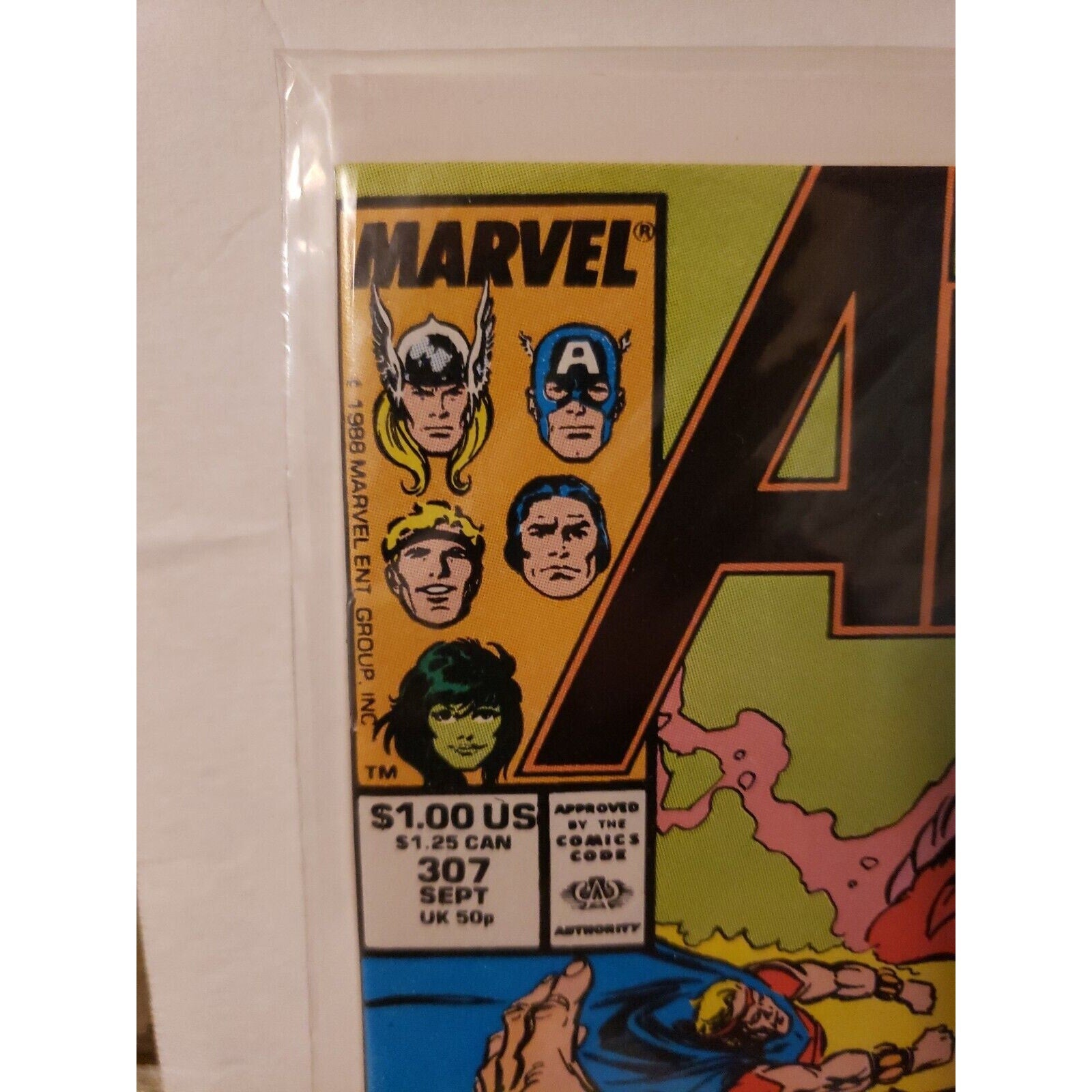 Lot of 2 1988 Marvel Avengers #307 308 Comic Books - Thor Captain America Quasar