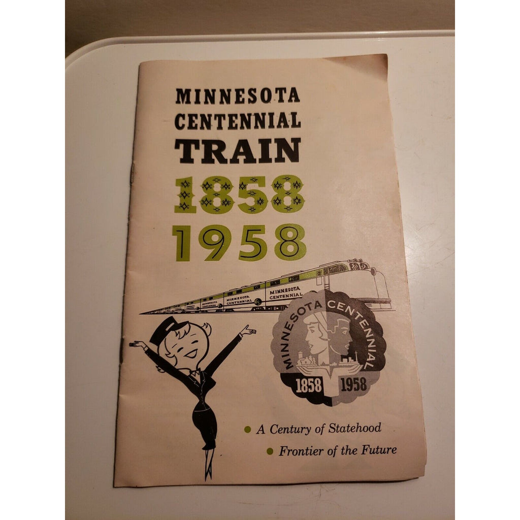 Vintage 1958 Minnesota Centennial Train Pamphlet Book