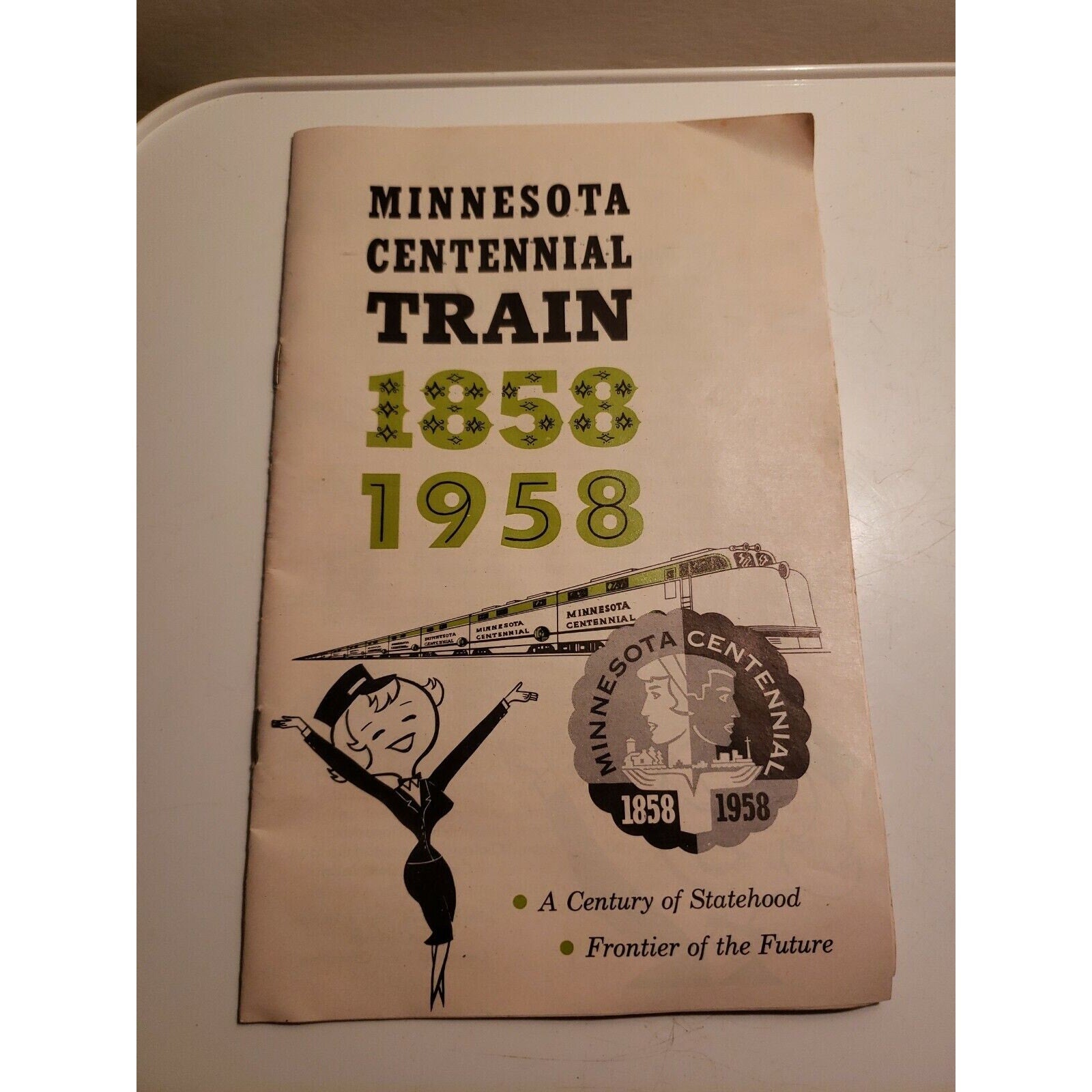 Vintage 1958 Minnesota Centennial Train Pamphlet Book