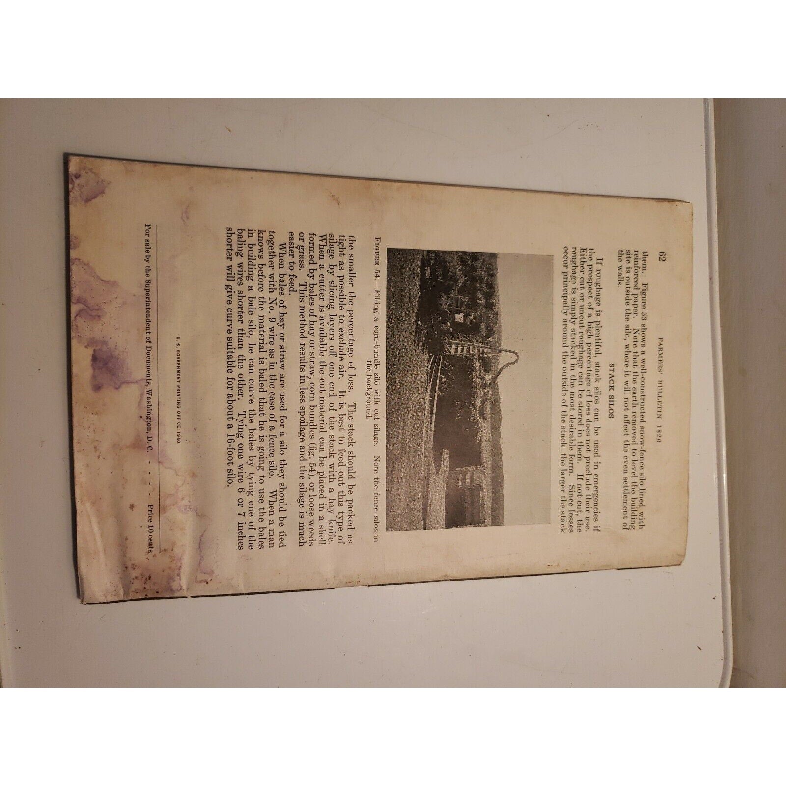 1940 Silos: Types and Construction - USDA Farmers' Bulletin No. 1820 Dick Gale