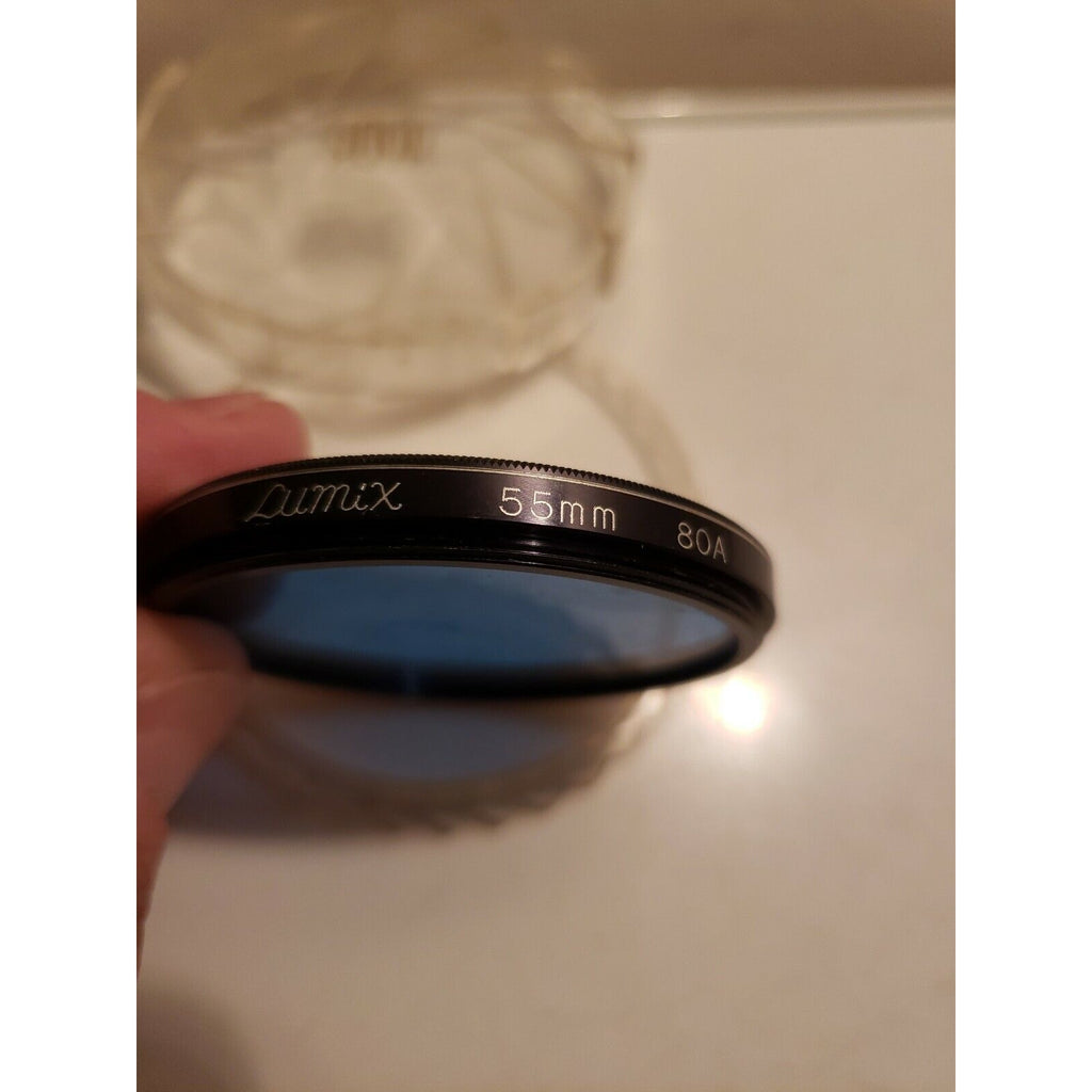 Lumix 55mm 80A Blue Filter, Made in Japan, w/plastic case
