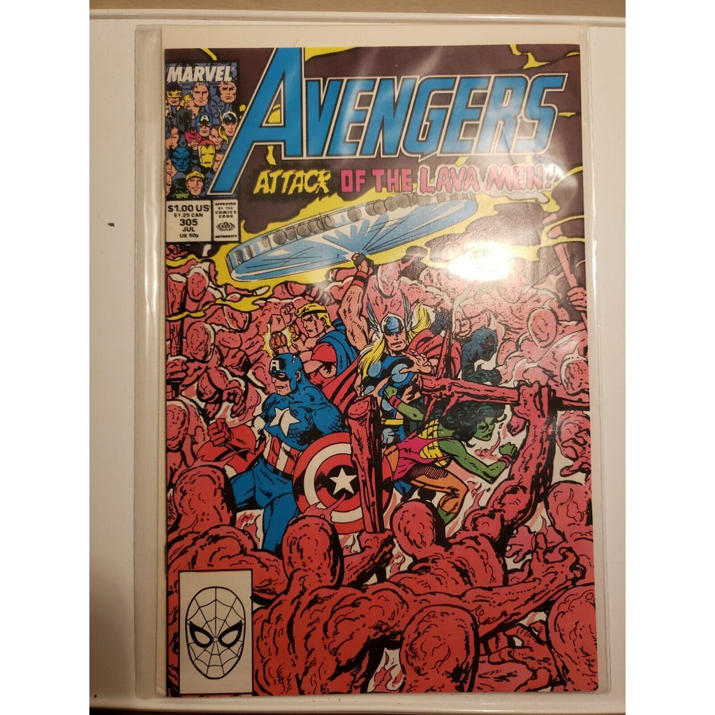 Lot of 4 1988/1989 Marvel Comics Avengers #305 306 309 310 Comic Books