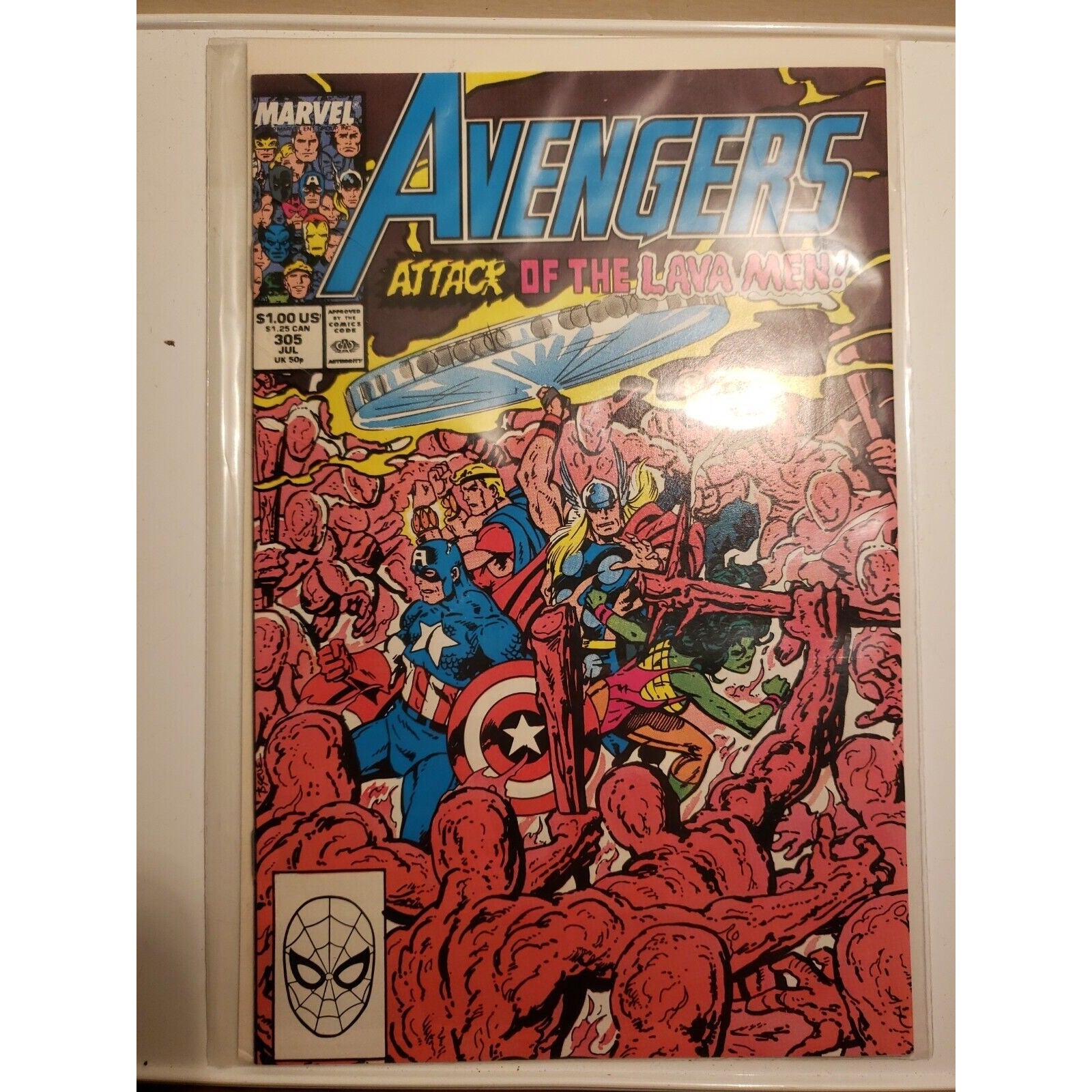 Lot of 4 1988/1989 Marvel Comics Avengers #305 306 309 310 Comic Books