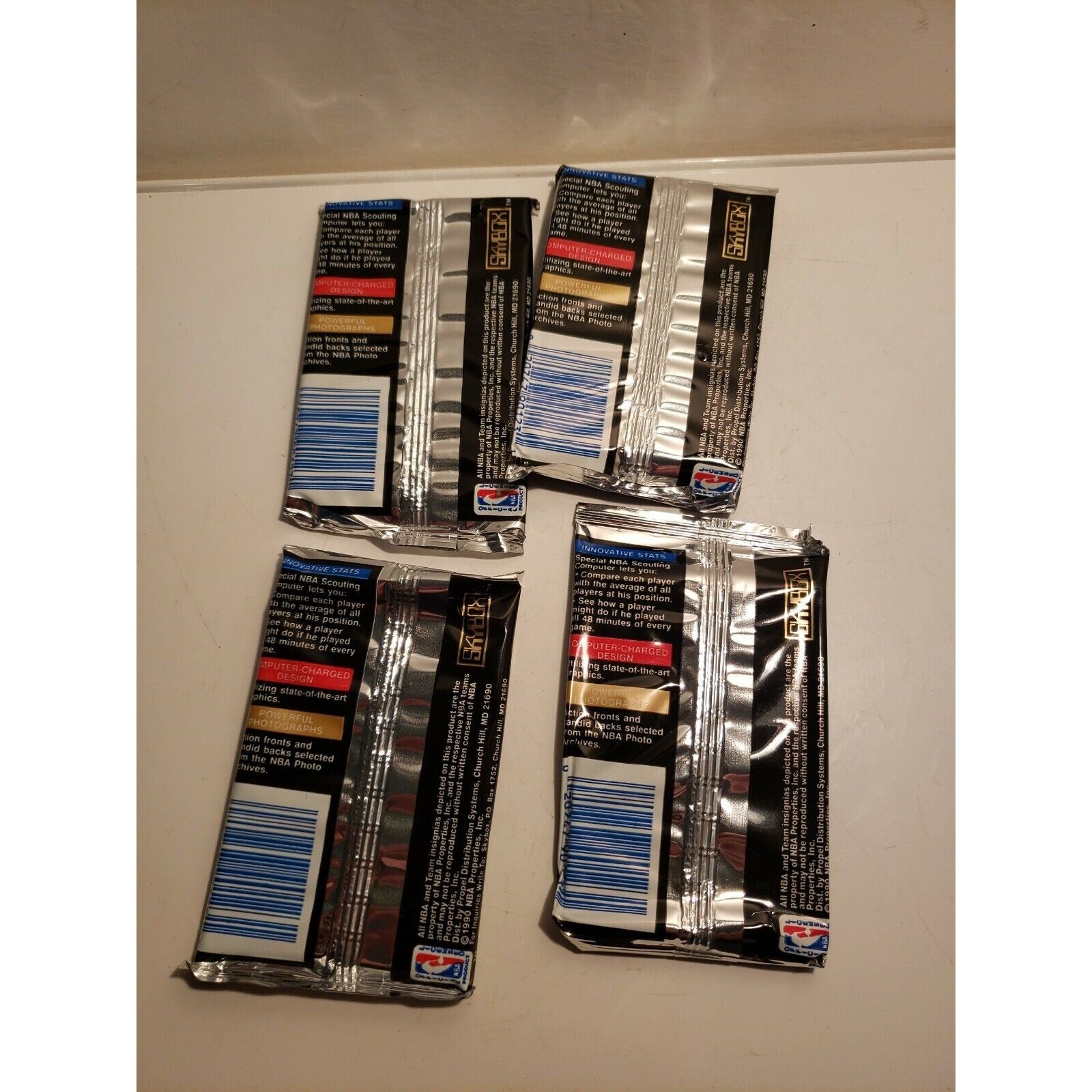 4 -1990-91 Skybox Series 1 Factory Sealed Wax Packs Possible Mint Michael Jordan