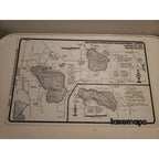 Vintage Lakemaps Waterproof Plastic Card - Bavaria/Piersons/Wasserman Carver MN