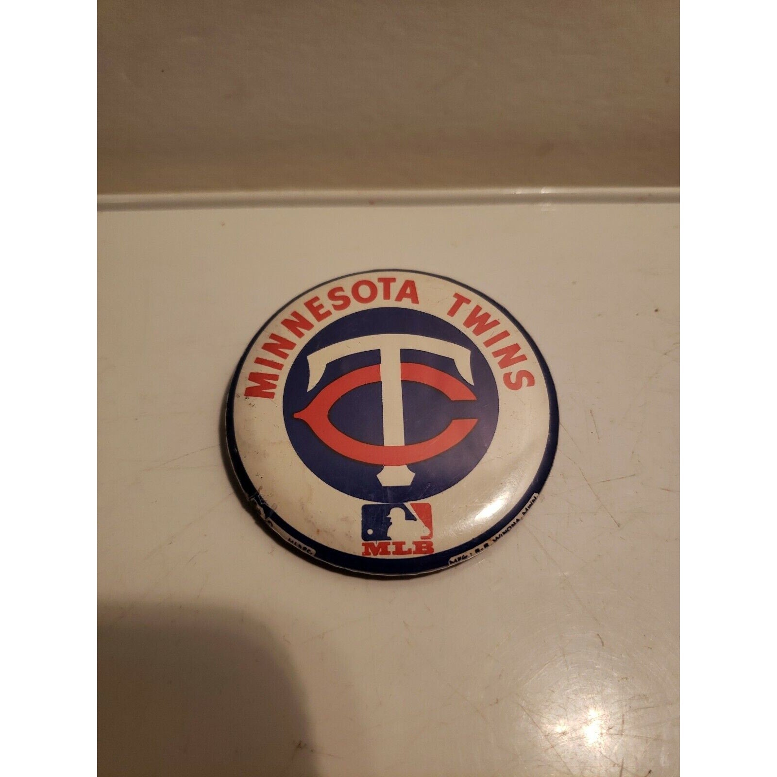 1991 Minnesota Twins '91 AL Western Division Champions Button Pinback