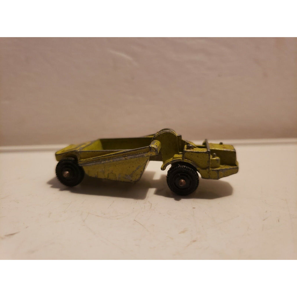Vintage Diecast Lime Green Toy Truck - metal, sand, gravel, dump, hauler, road