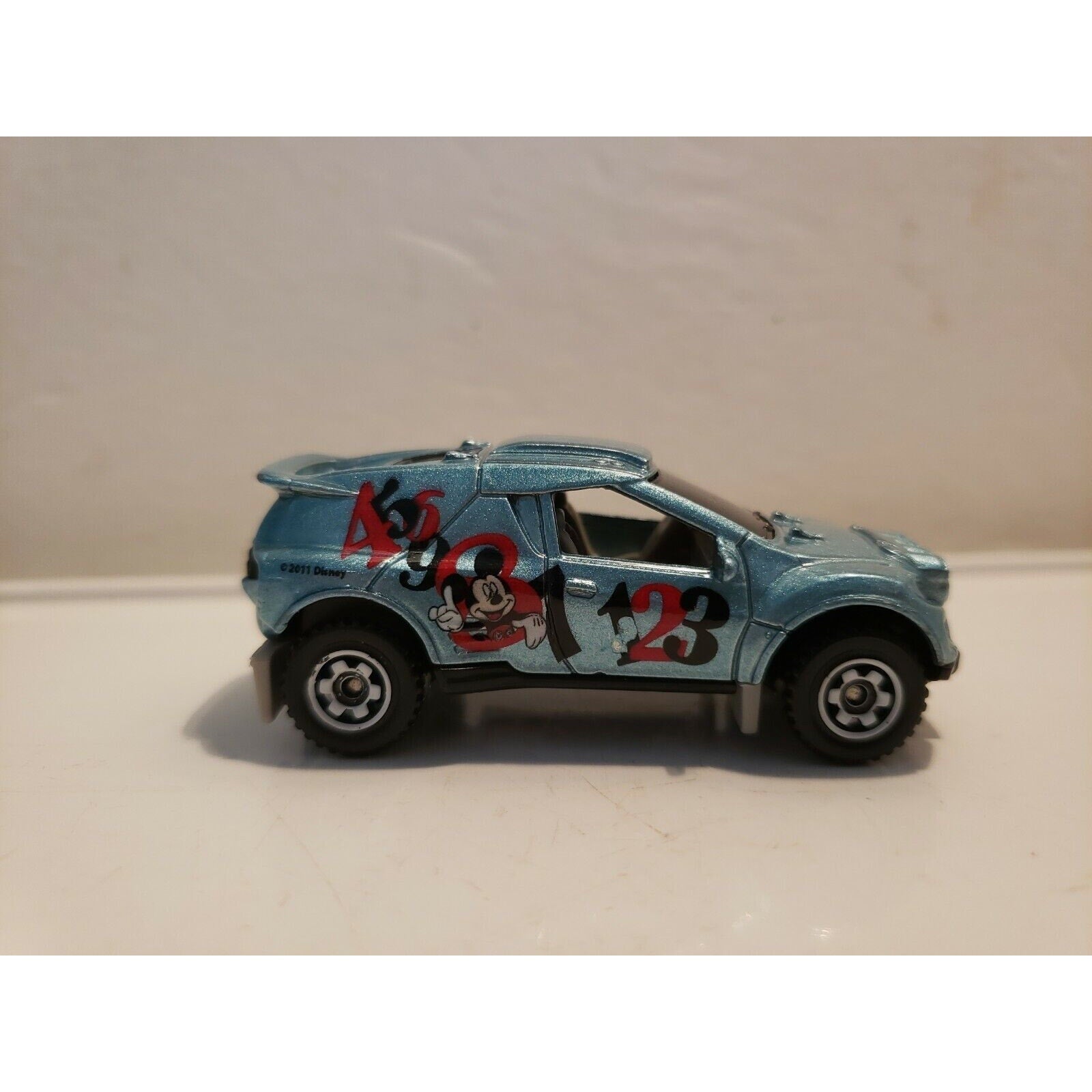 2008 Matchbox Quick Sander MB767 Rally Truck Mickey Mouse Edition Metallic Blue